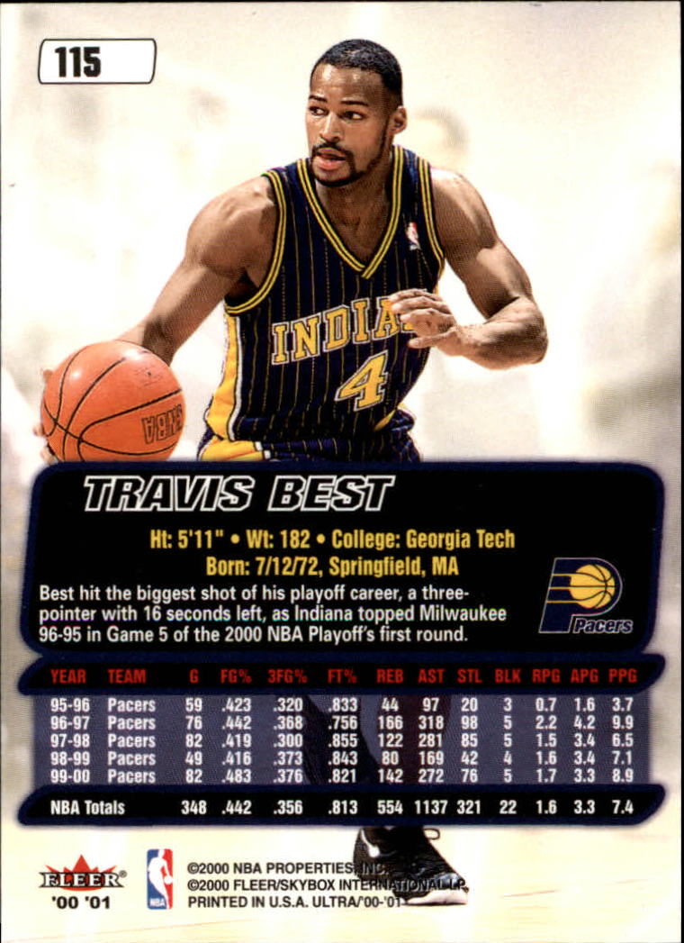 2000/2001 Ultra Basketball Part 1 Main Set Cards #1 to #200 - Picture 207 of 357