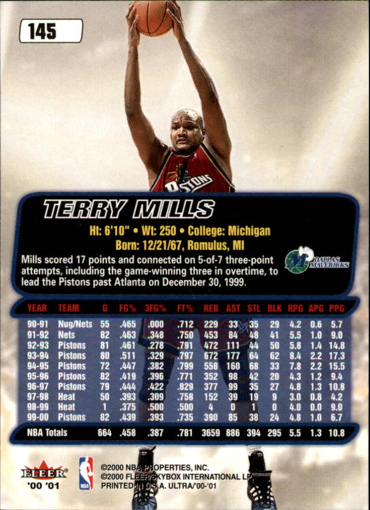 2000/2001 Ultra Basketball Part 1 Main Set Cards #1 to #200 - Picture 259 of 357