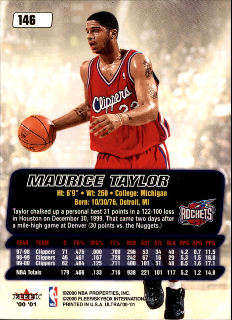 2000/2001 Ultra Basketball Part 1 Main Set Cards #1 to #200 - Picture 261 of 357