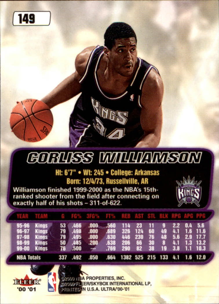 2000/2001 Ultra Basketball Part 1 Main Set Cards #1 to #200 - Picture 267 of 357