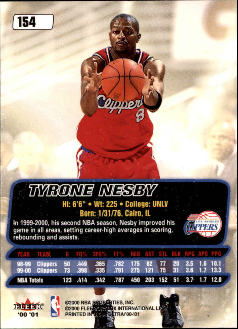 2000/2001 Ultra Basketball Part 1 Main Set Cards #1 to #200 - Picture 277 of 357