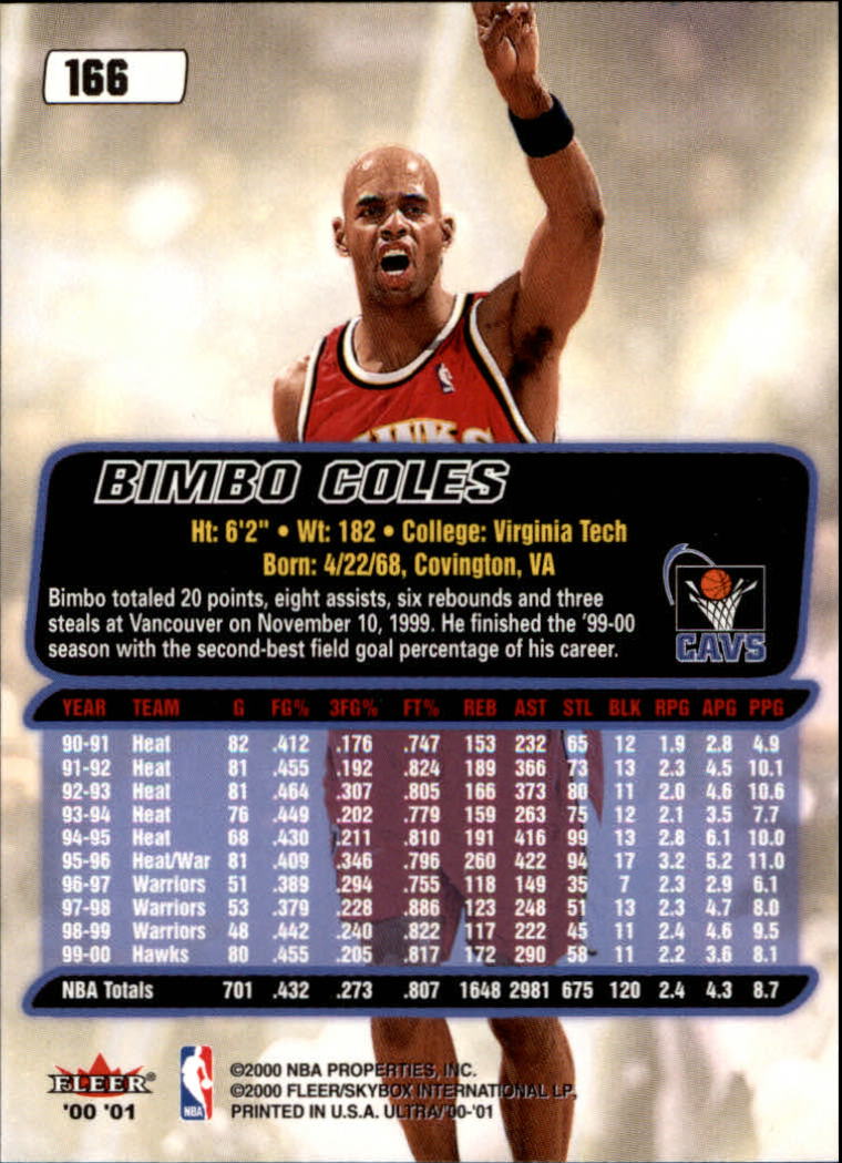 2000/2001 Ultra Basketball Part 1 Main Set Cards #1 to #200 - Picture 293 of 357