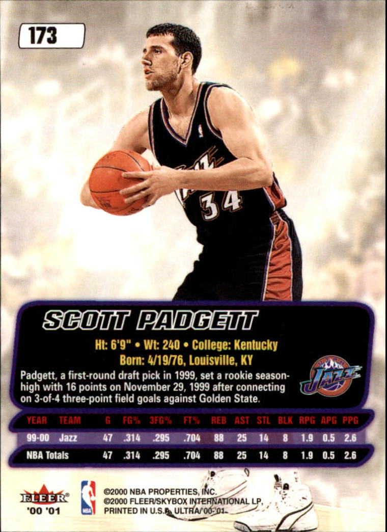 2000/2001 Ultra Basketball Part 1 Main Set Cards #1 to #200 - Picture 307 of 357
