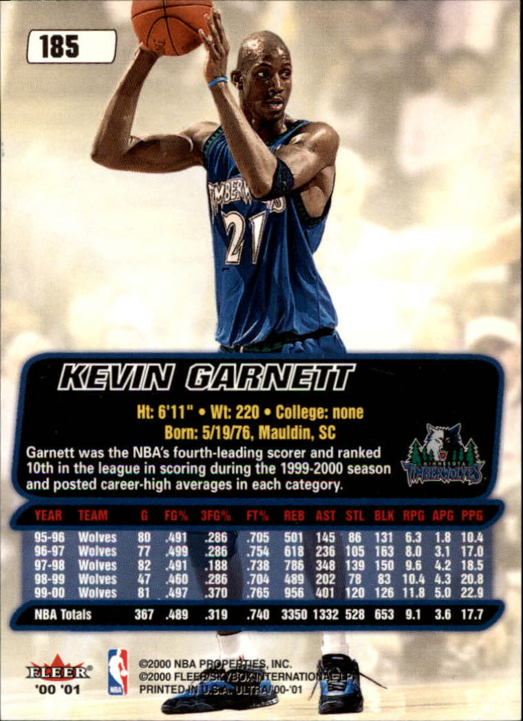 2000/2001 Ultra Basketball Part 1 Main Set Cards #1 to #200 - Picture 331 of 357
