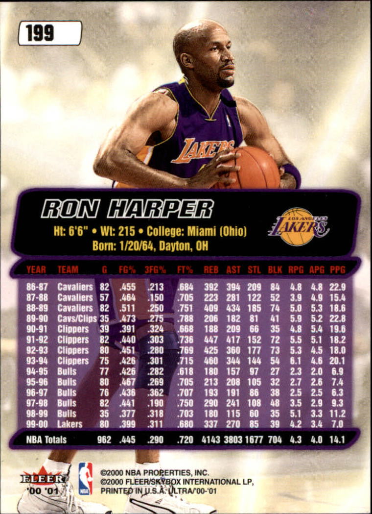 2000/2001 Ultra Basketball Part 1 Main Set Cards #1 to #200 - Picture 355 of 357
