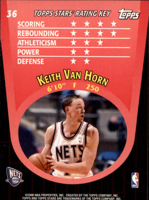 2000/2001 Stars (Topps) Basketball - Picture 29 of 123