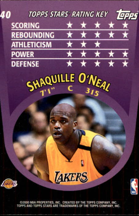 2000/2001 Stars (Topps) Basketball - Picture 31 of 123