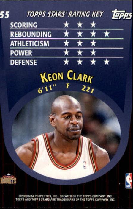 2000/2001 Stars (Topps) Basketball - Picture 39 of 123