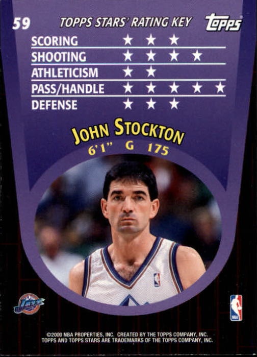 2000/2001 Stars (Topps) Basketball - Picture 41 of 123