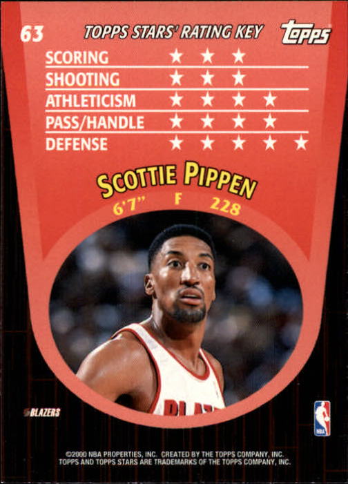 2000/2001 Stars (Topps) Basketball - Picture 45 of 123