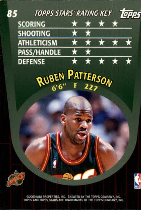 2000/2001 Stars (Topps) Basketball - Picture 55 of 123