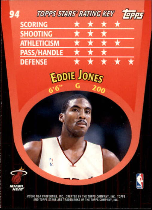 2000/2001 Stars (Topps) Basketball - Picture 61 of 123