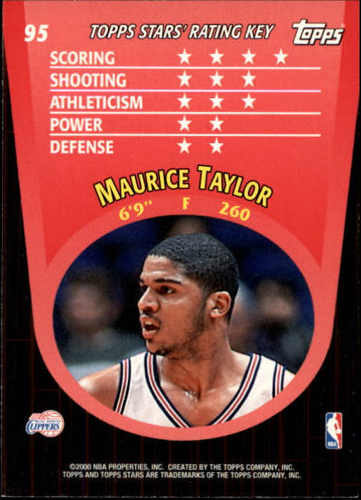 2000/2001 Stars (Topps) Basketball - Picture 63 of 123