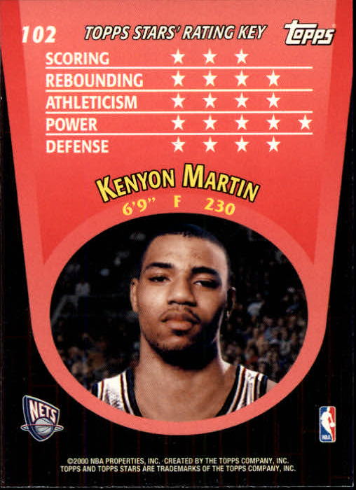 2000/2001 Stars (Topps) Basketball - Picture 71 of 123