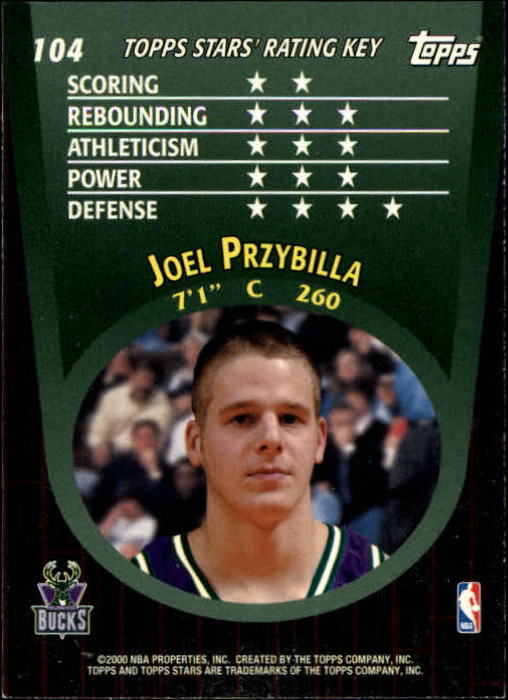 2000/2001 Stars (Topps) Basketball - Picture 75 of 123