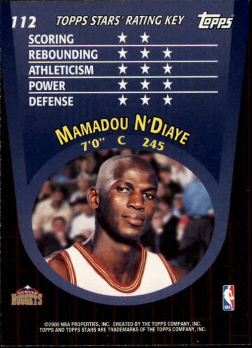 2000/2001 Stars (Topps) Basketball - Picture 77 of 123