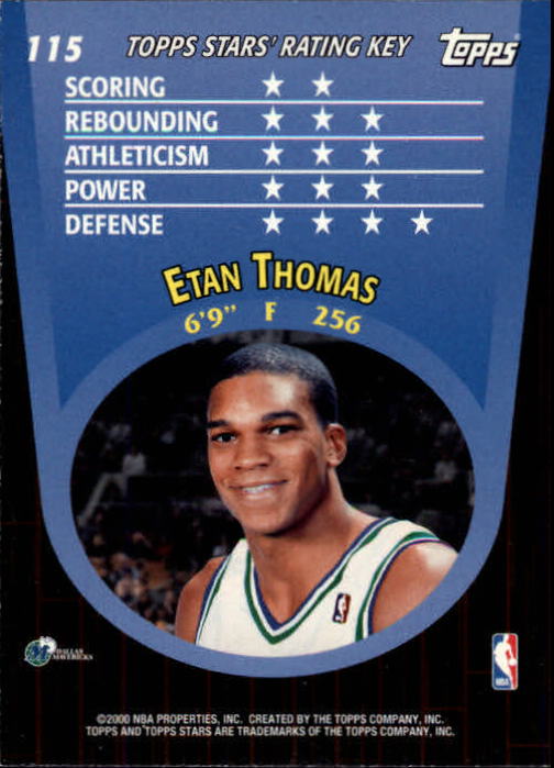 2000/2001 Stars (Topps) Basketball - Picture 81 of 123