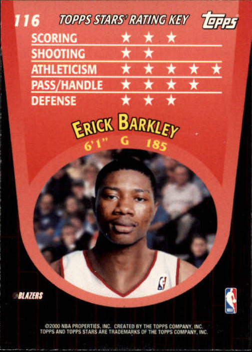 2000/2001 Stars (Topps) Basketball - Picture 83 of 123
