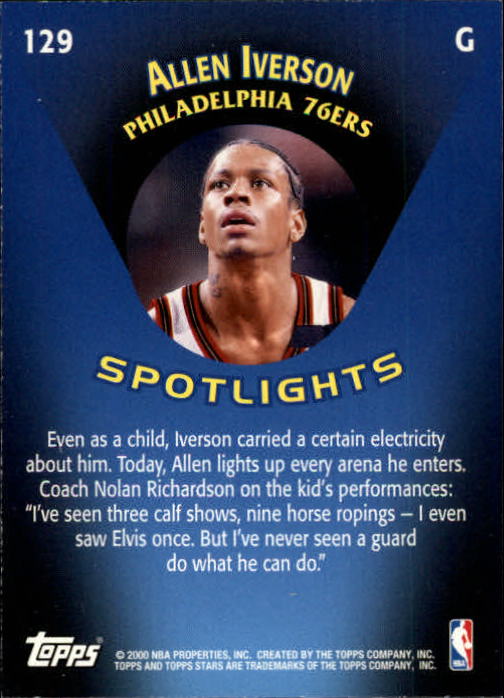 2000/2001 Stars (Topps) Basketball - Picture 97 of 123