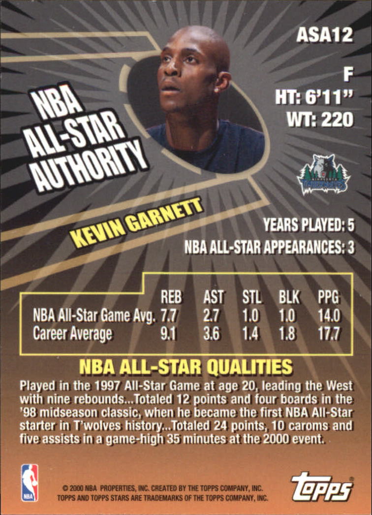 2000/2001 Stars (Topps) Basketball - Picture 113 of 123