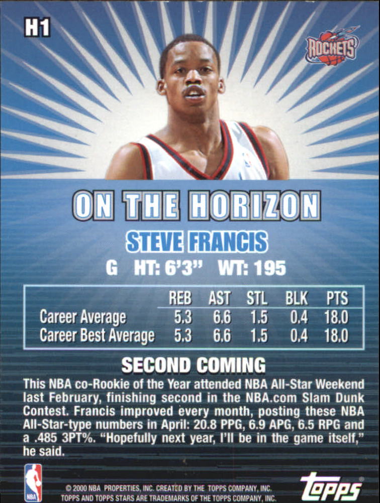 2000/2001 Stars (Topps) Basketball - Picture 115 of 123