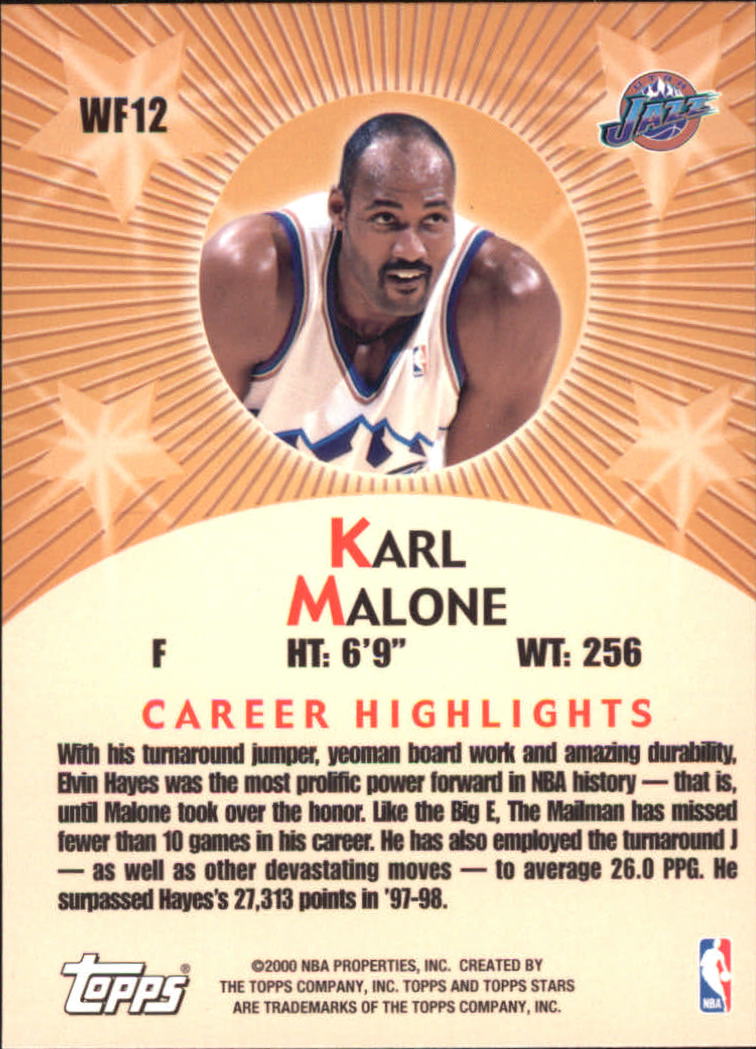 2000/2001 Stars (Topps) Basketball - Picture 123 of 123