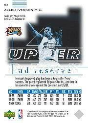 2000/2001 UD Reserve (Upper Deck) Basketball - Picture 61 of 163