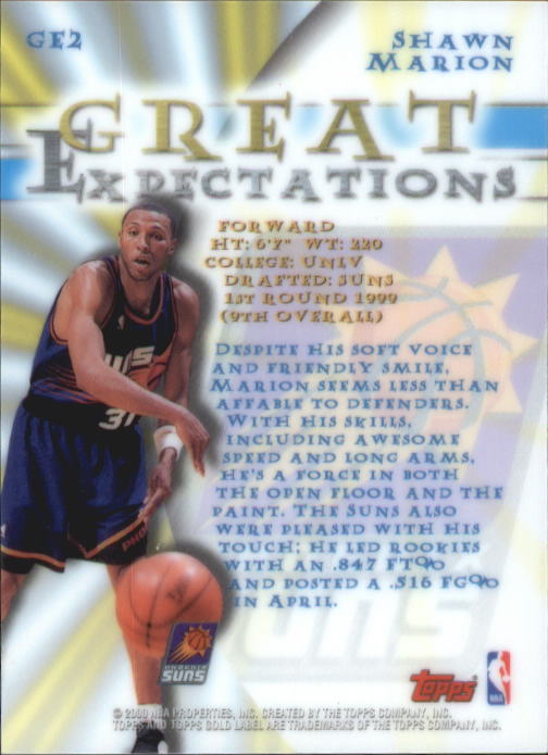 2000/2001 Gold Label (Topps) Basketball - Picture 63 of 71