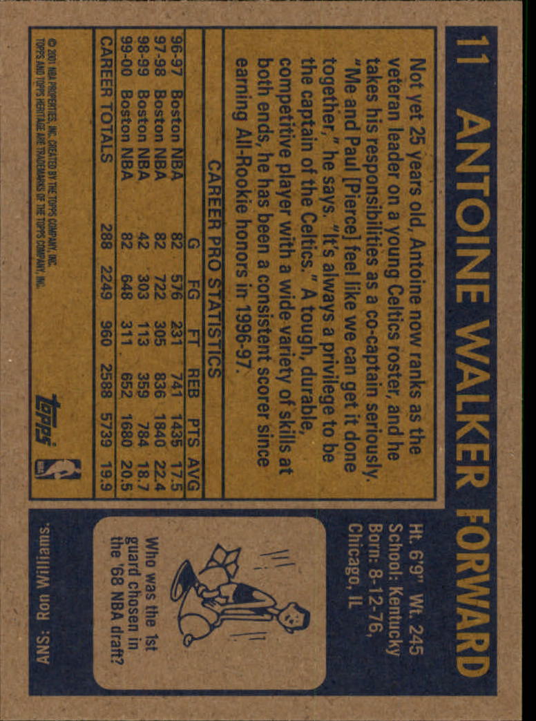 2000/2001 Heritage (Topps) Basketball - Picture 17 of 197