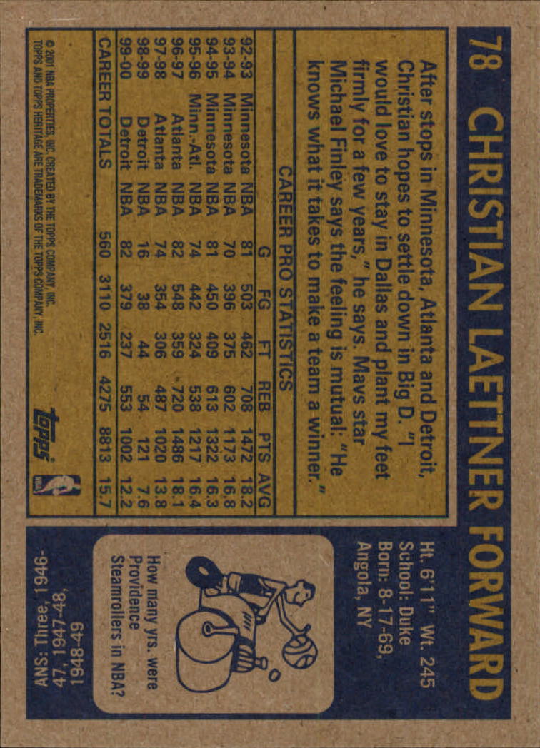 2000/2001 Heritage (Topps) Basketball - Picture 45 of 197
