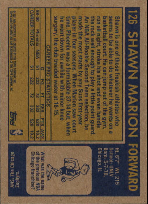 2000/2001 Heritage (Topps) Basketball - Picture 89 of 197