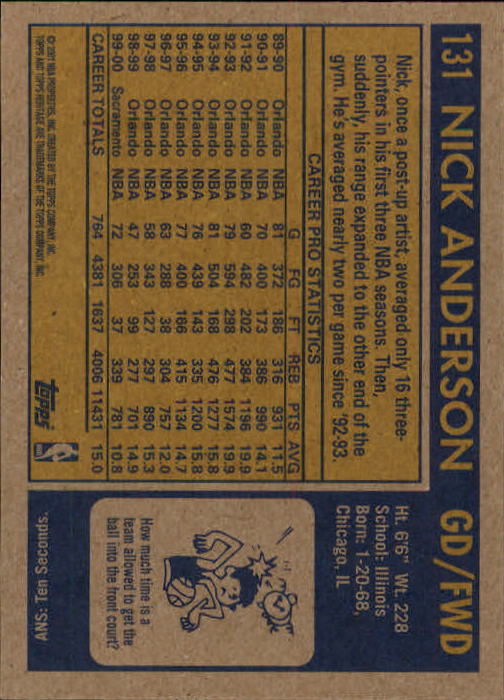 2000/2001 Heritage (Topps) Basketball - Picture 95 of 197