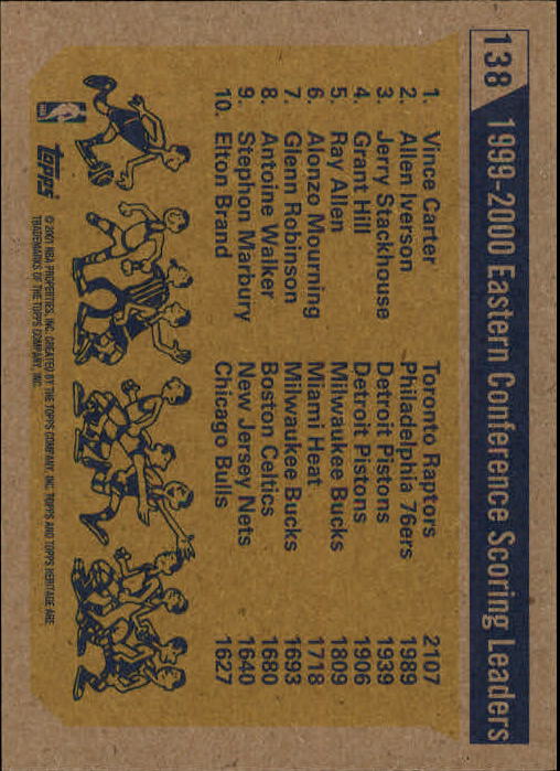 2000/2001 Heritage (Topps) Basketball - Picture 105 of 197