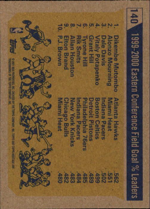 2000/2001 Heritage (Topps) Basketball - Picture 107 of 197