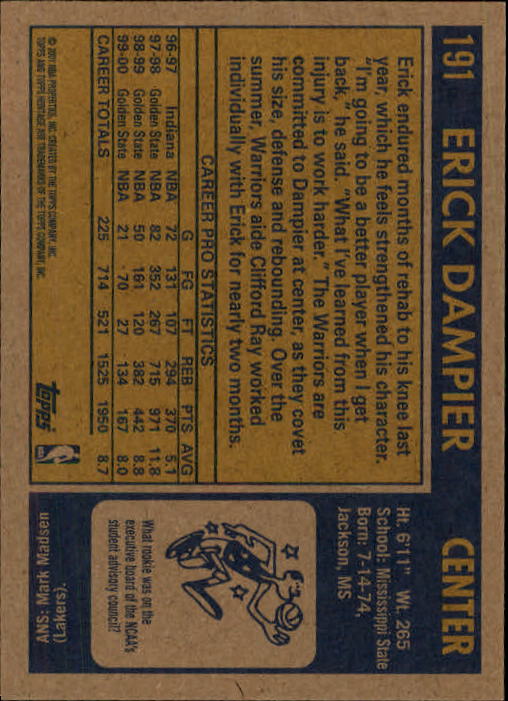 2000/2001 Heritage (Topps) Basketball - Picture 155 of 197