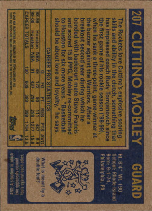 2000/2001 Heritage (Topps) Basketball - Picture 169 of 197
