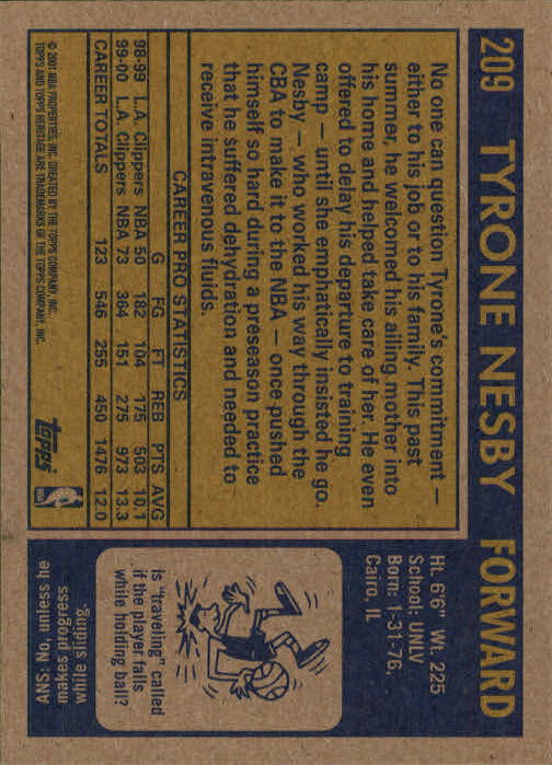 2000/2001 Heritage (Topps) Basketball - Picture 173 of 197