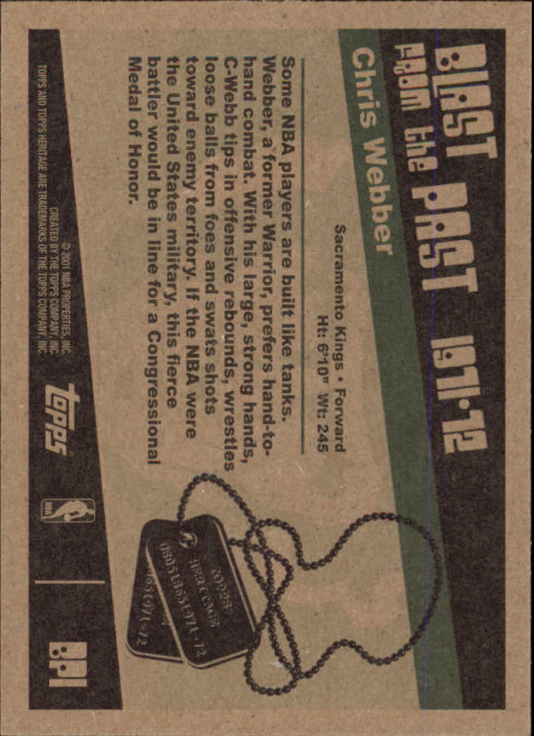 2000/2001 Heritage (Topps) Basketball - Picture 187 of 197