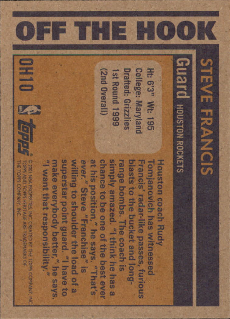 2000/2001 Heritage (Topps) Basketball - Picture 195 of 197