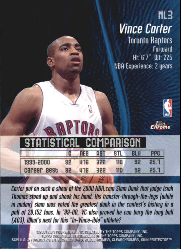 2000/2001 Topps Chrome Basketball Part 3 Insert Cards - Picture 50 of 86