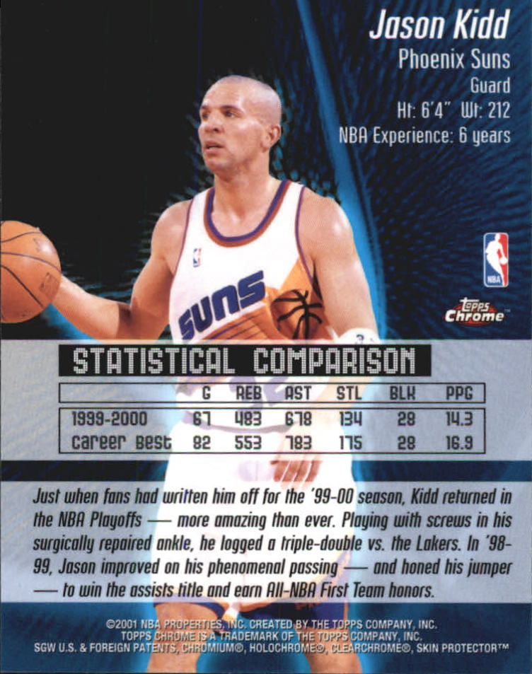 2000/2001 Topps Chrome Basketball Part 3 Insert Cards - Picture 60 of 86
