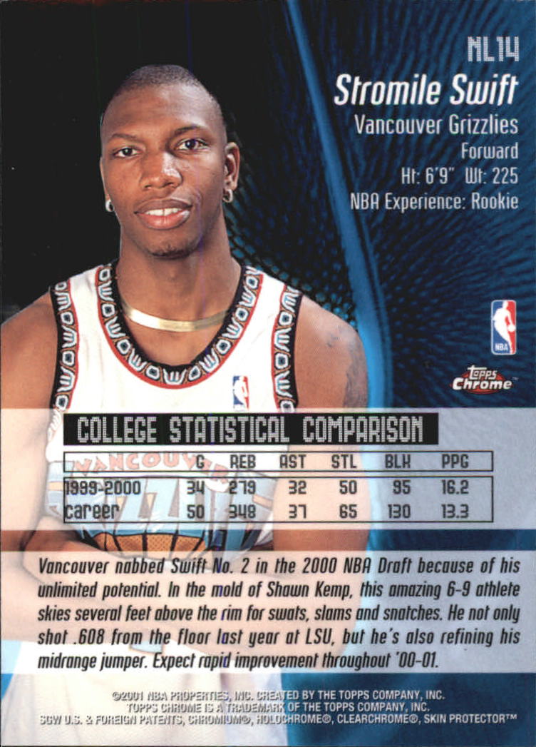 2000/2001 Topps Chrome Basketball Part 3 Insert Cards - Picture 64 of 86