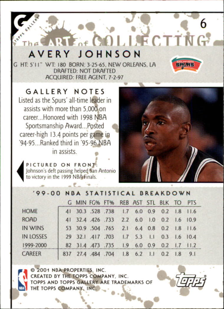 2000/2001 Gallery (Topps) Basketball - Picture 11 of 141