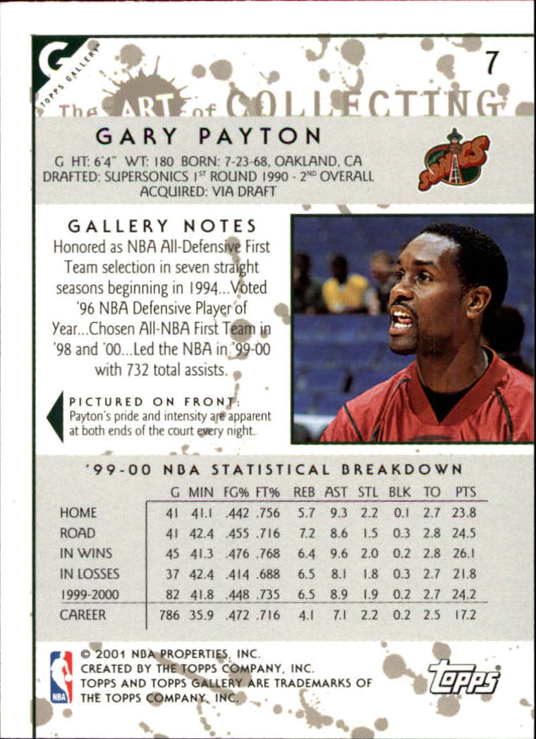 2000/2001 Gallery (Topps) Basketball - Picture 13 of 141