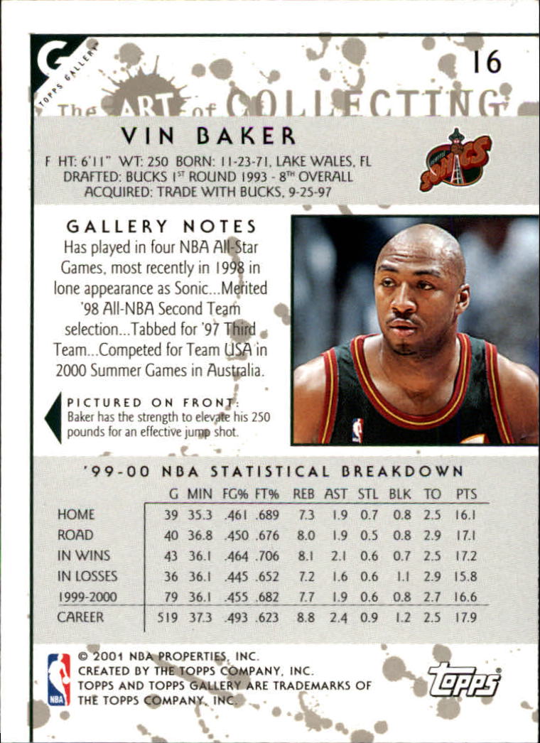 2000/2001 Gallery (Topps) Basketball - Picture 23 of 141