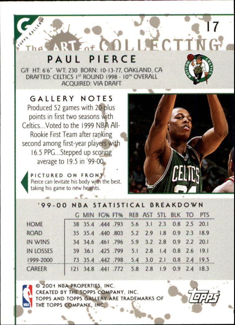2000/2001 Gallery (Topps) Basketball - Picture 25 of 141