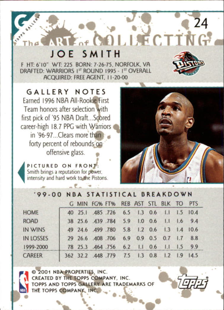 2000/2001 Gallery (Topps) Basketball - Picture 29 of 141