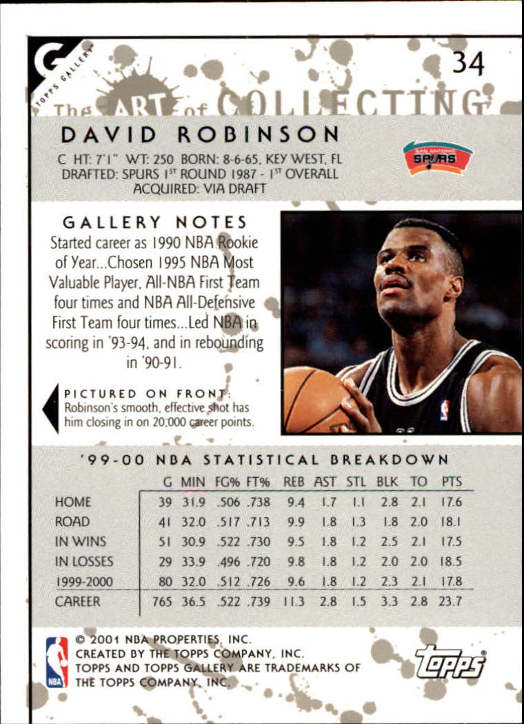 2000/2001 Gallery (Topps) Basketball - Picture 39 of 141