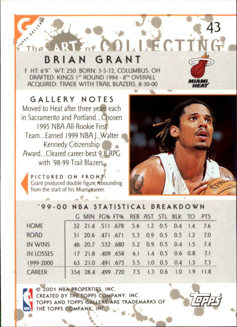 2000/2001 Gallery (Topps) Basketball - Picture 47 of 141