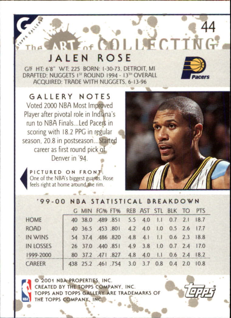 2000/2001 Gallery (Topps) Basketball - Picture 49 of 141